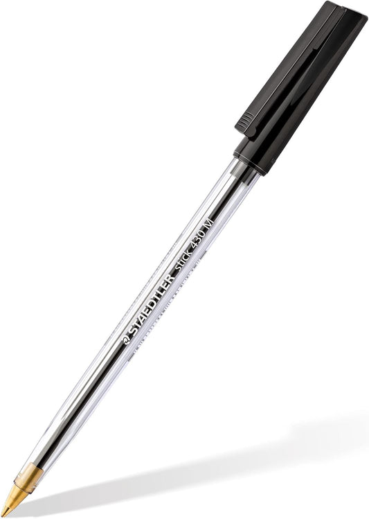 Staedtler 6pk Black Ballpoint Pens