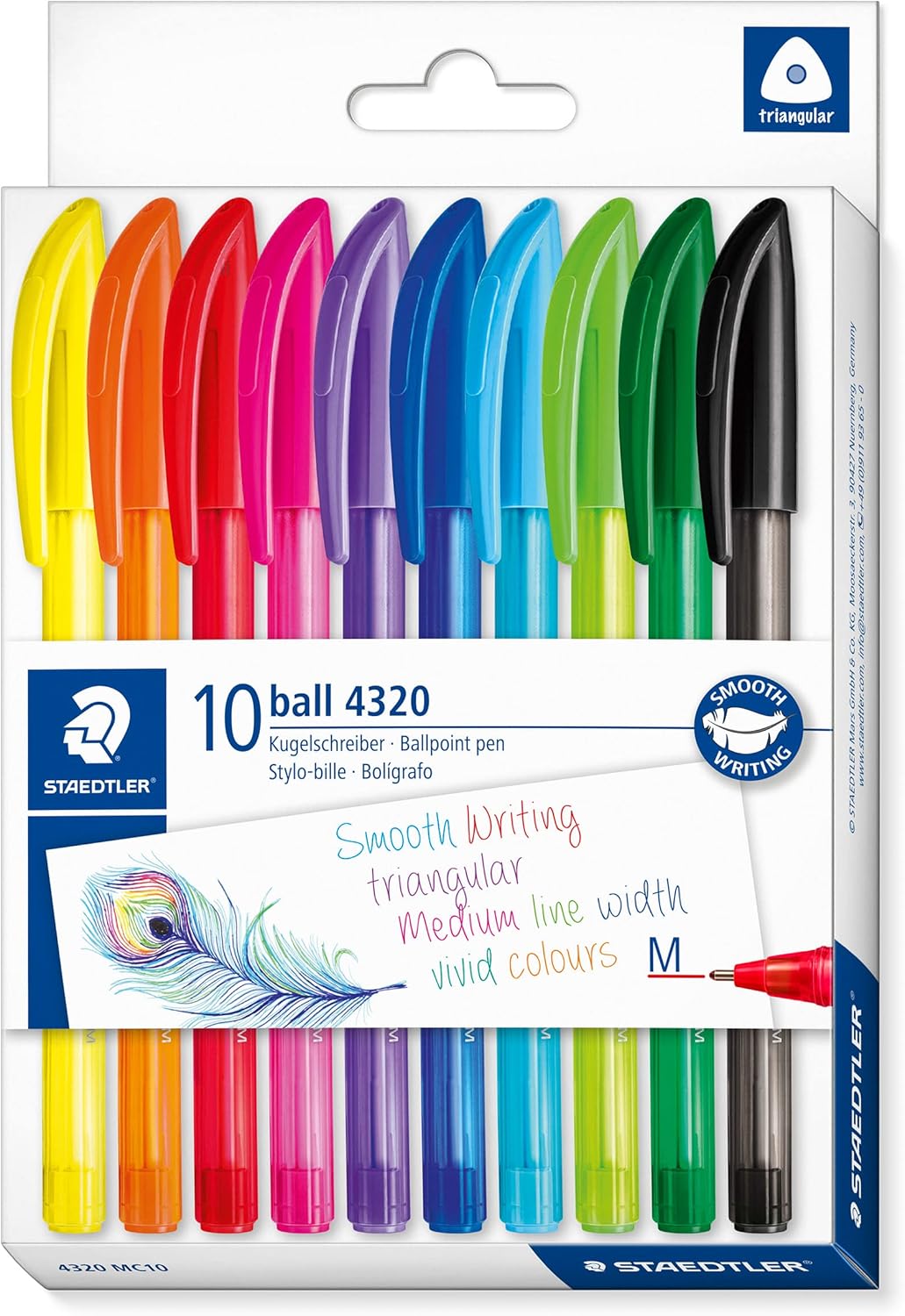 Staedtler Multi Coloured Pen 10pk