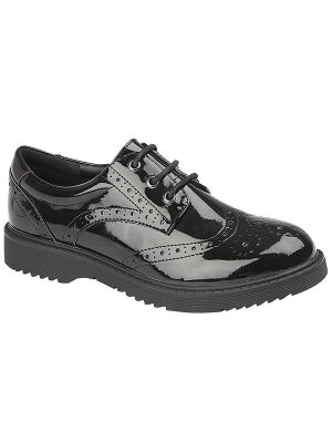 Girls Lace Up Brogue Shoe (L963AP)