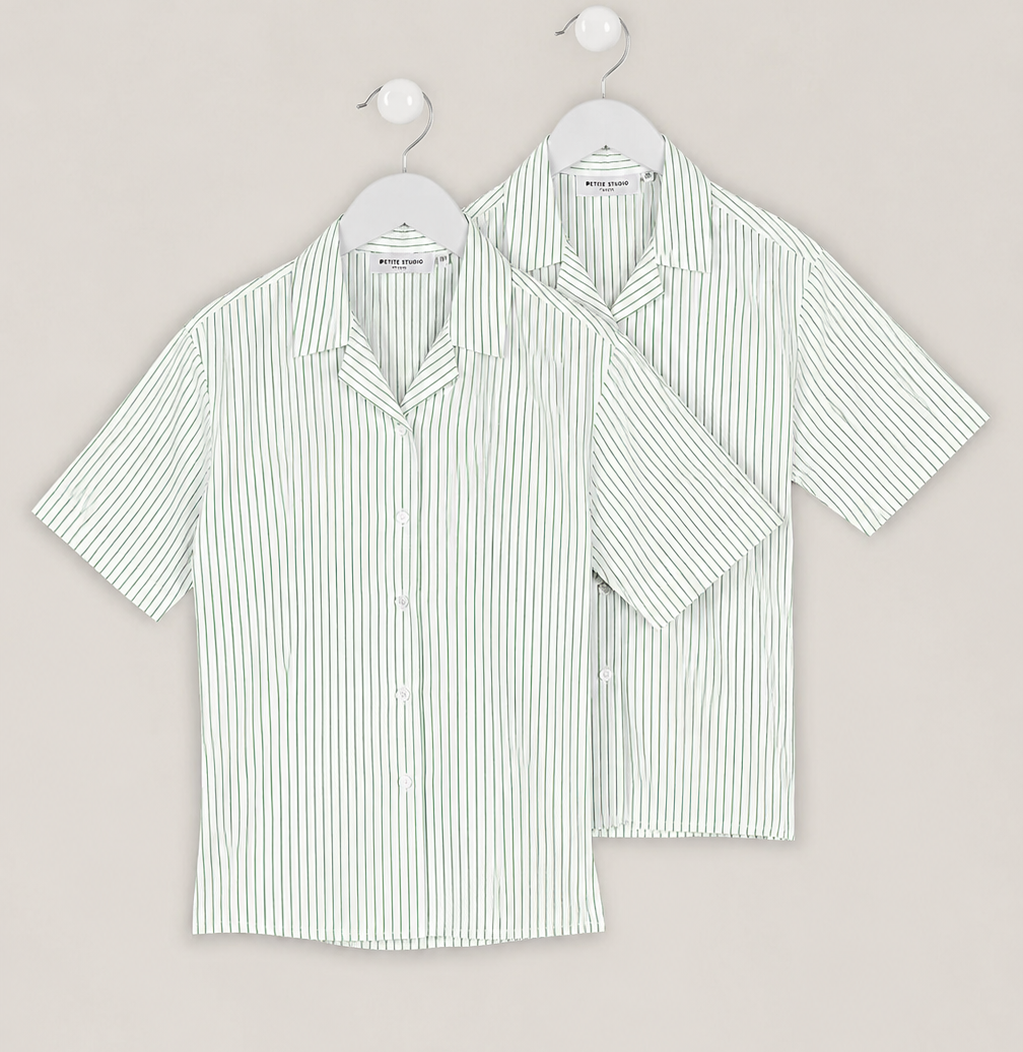 Green & White Stripe Revere 2pk