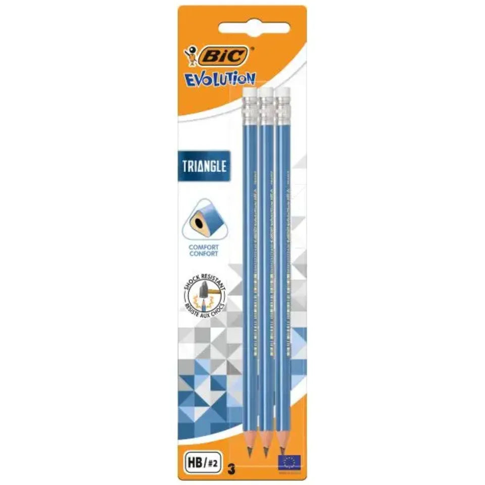 BIC Evolution Triangular Pencil & Eraser