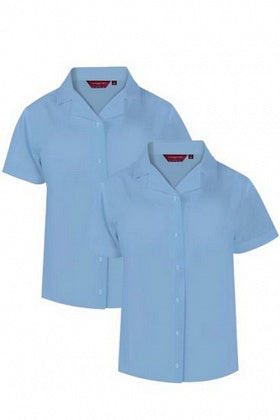 Winterbottom Blue Short Sleeve Blouses 2PK