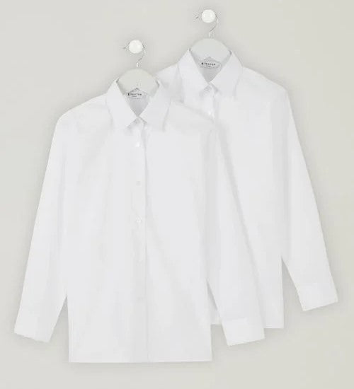 Trutex Non-Iron Blouses 2pk - White