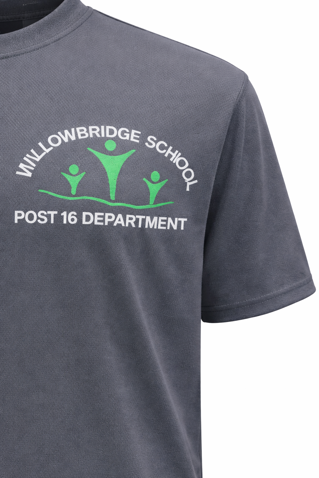 Willowbridge School Post 16 Charcoal Wicking P.E T-Shirt