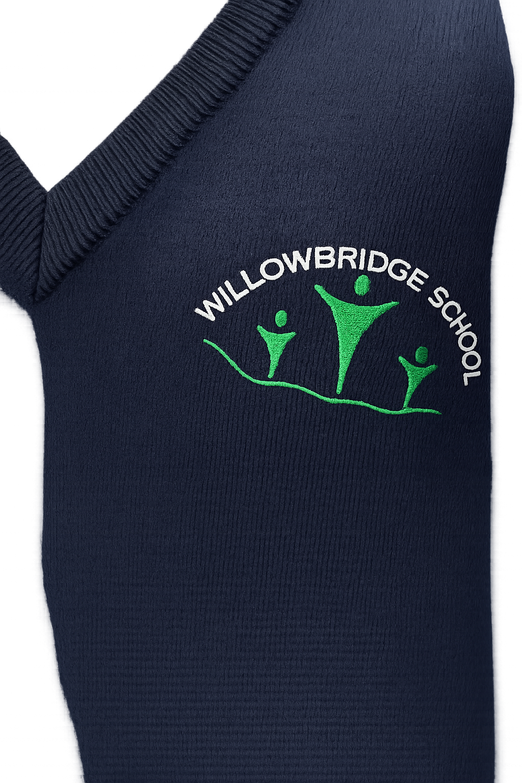 Willowbridge School Senior Knitted V Neck Sweatshirt
