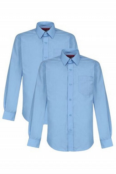 Winterbottom Blue Long Sleeve Shirts 2PK