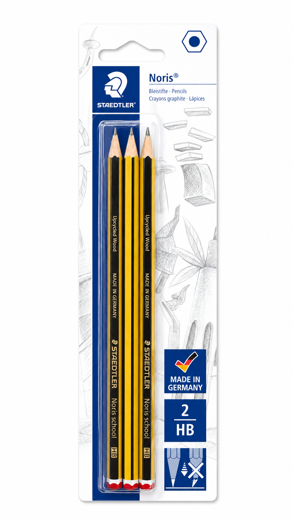 Staedtler HB Pencil 3pk
