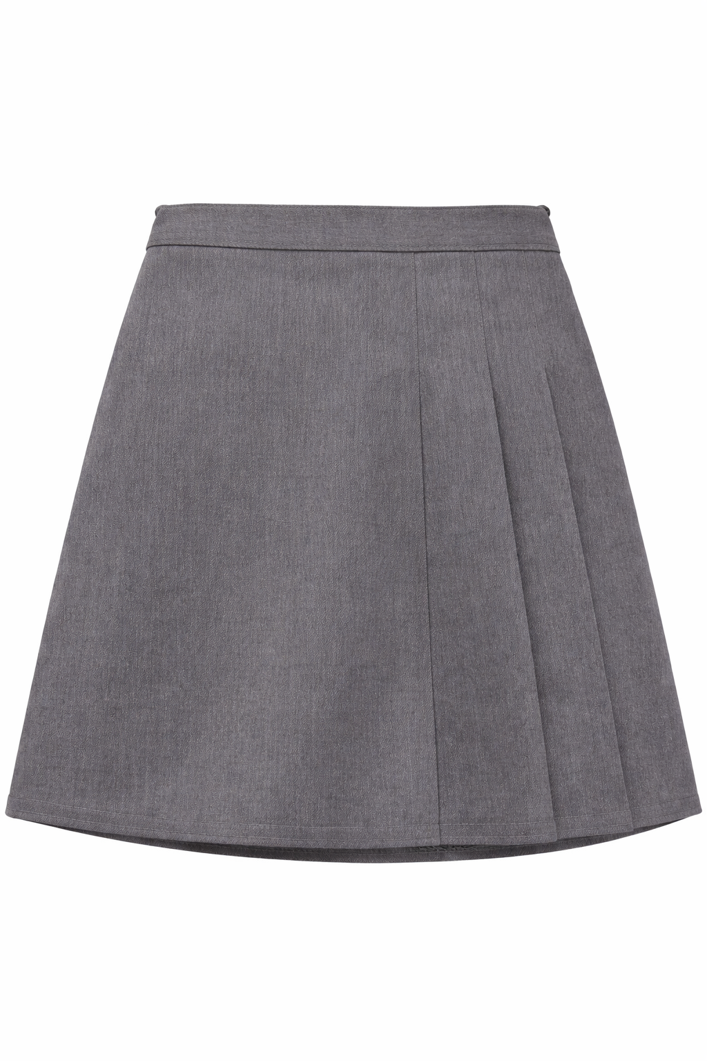 3 Pleat Grey Skirt