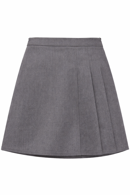 3 Pleat Grey Skirt