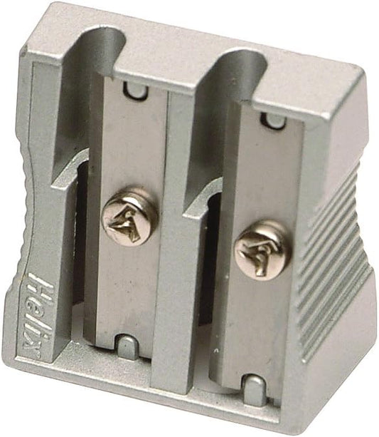 Helix Oxford Double Hole Metal Pencil Sharpener