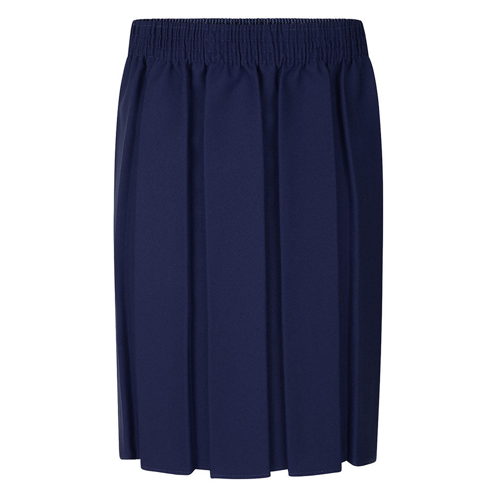 Zeco Box Pleat Skirt - Navy