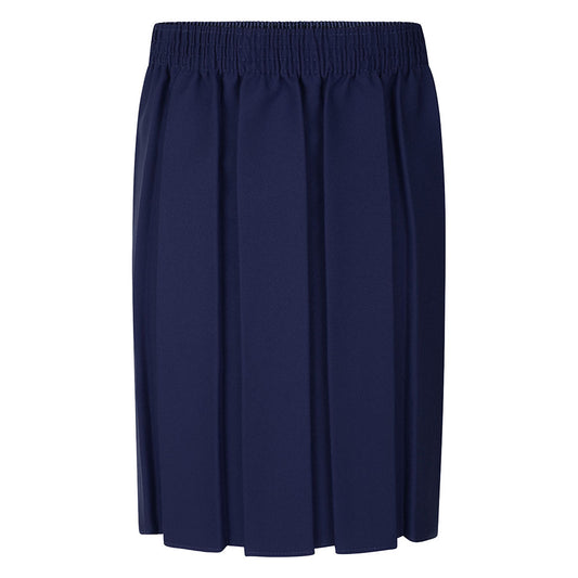 Zeco Box Pleat Skirt - Navy