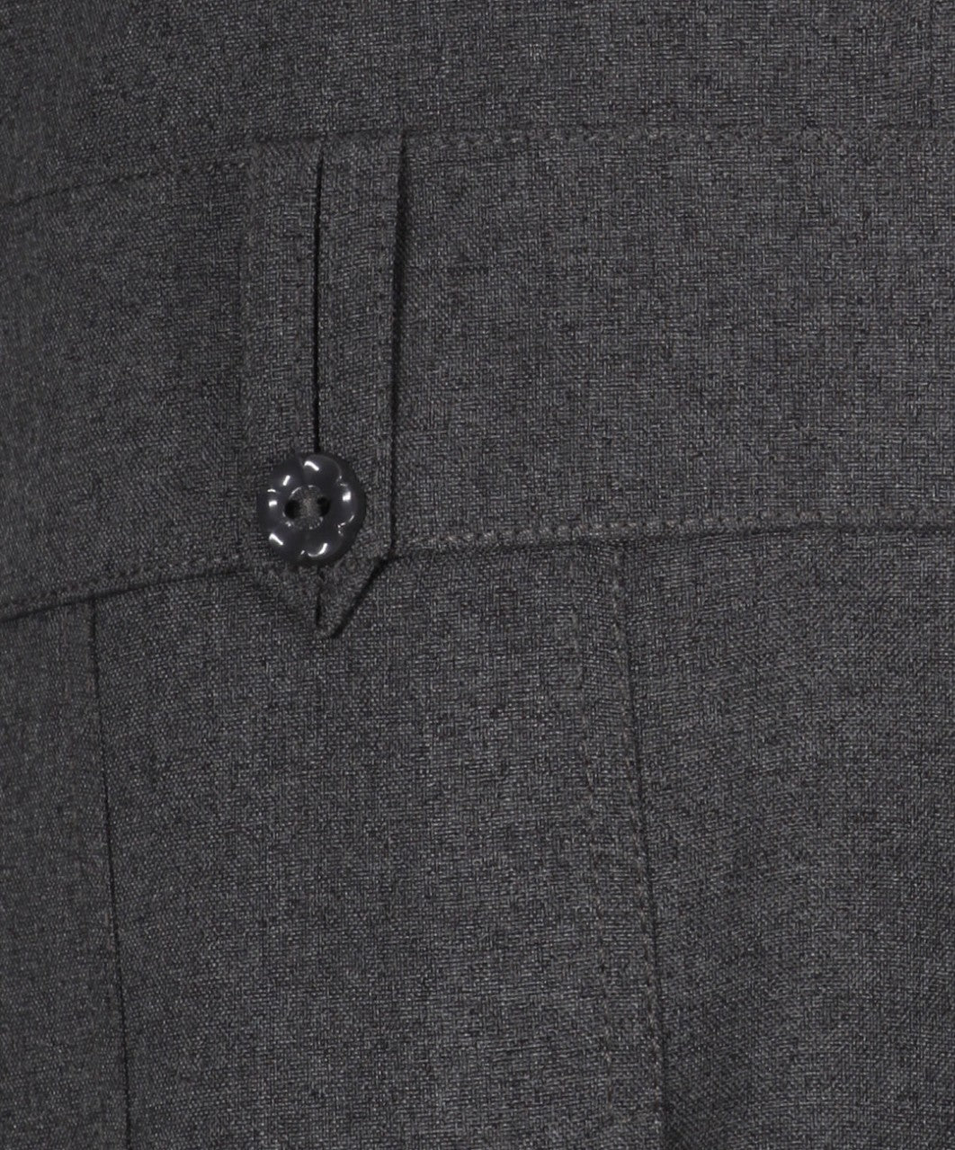 Flower Button Pinafore - Grey