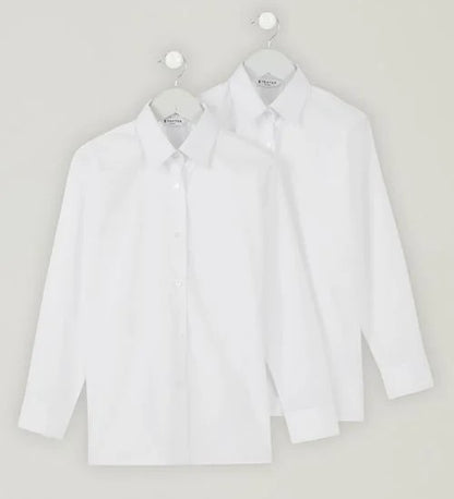 Trutex Non-Iron Blouses 2pk - White
