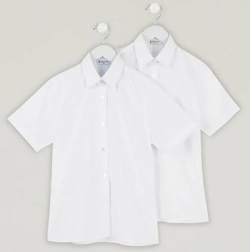 Trutex Non-Iron Blouses 2pk - White