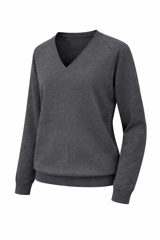Plain Grey Knitted Pullover