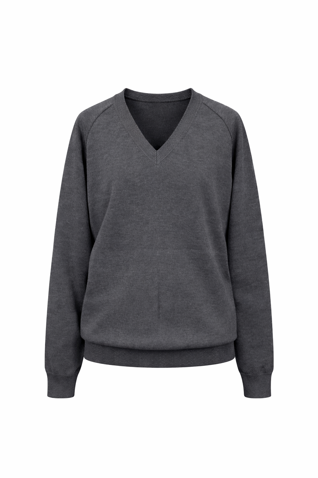 Plain Grey Knitted Pullover