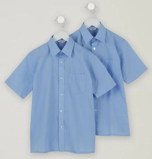 Trutex Non Iron Shirts 2pk - Blue