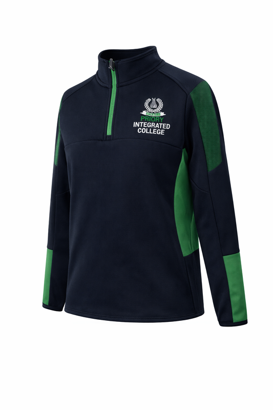 Priory College P.E 1/4 Zip Top
