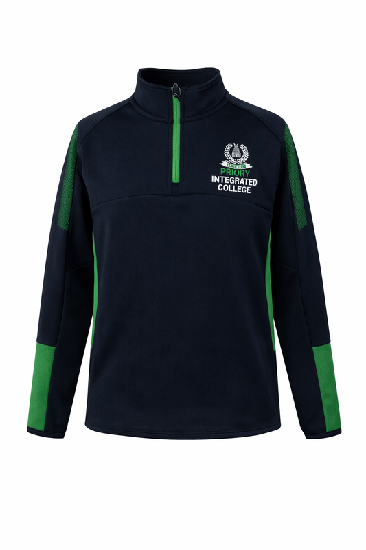 Priory College P.E 1/4 Zip Top