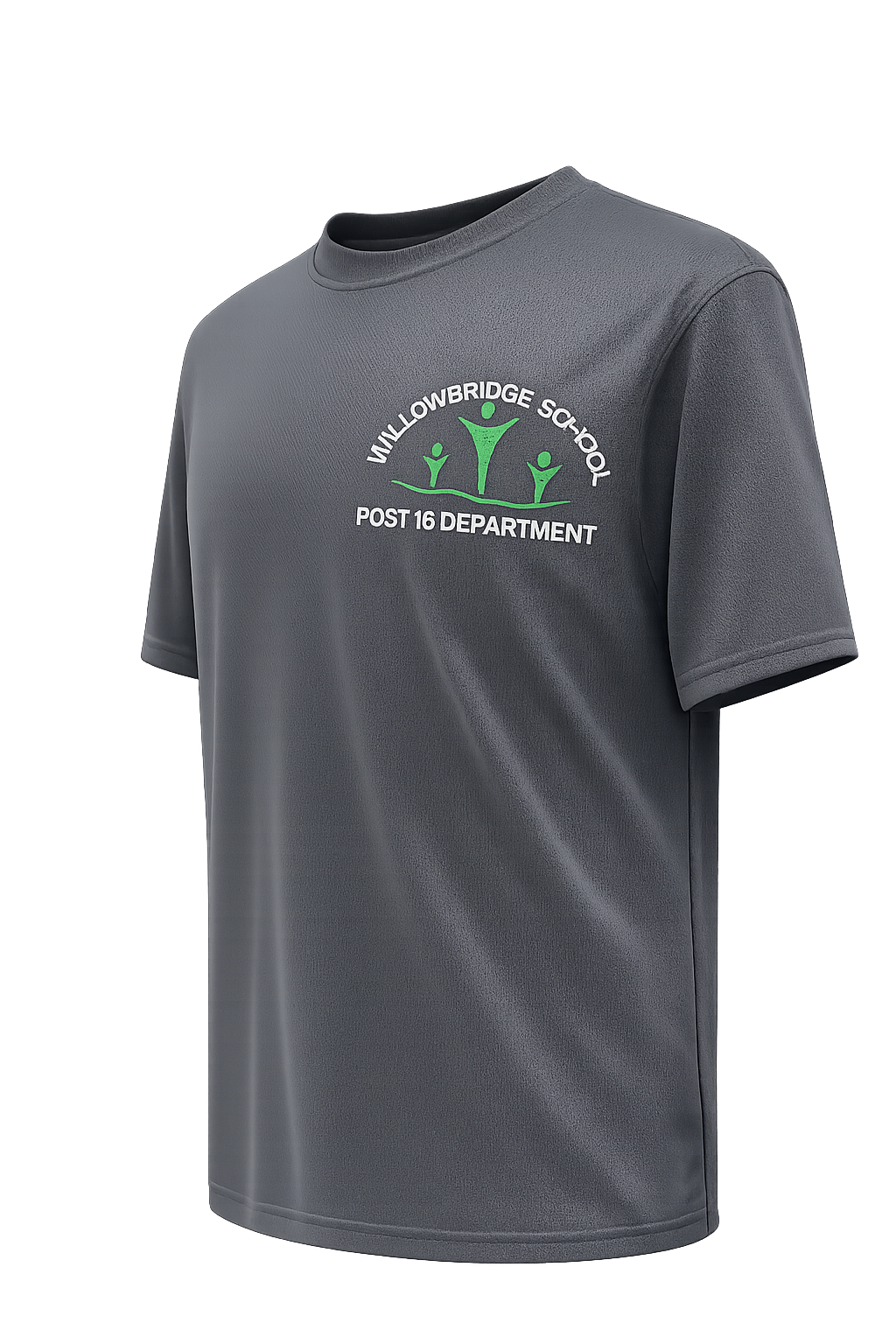 Willowbridge School Post 16 Charcoal Wicking P.E T-Shirt