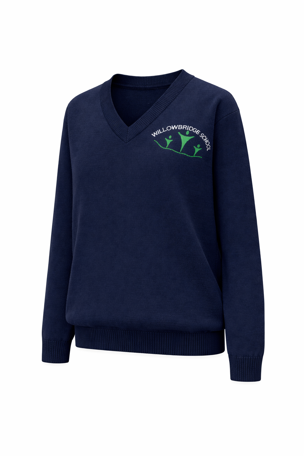 Willowbridge School Senior Knitted V Neck Sweatshirt