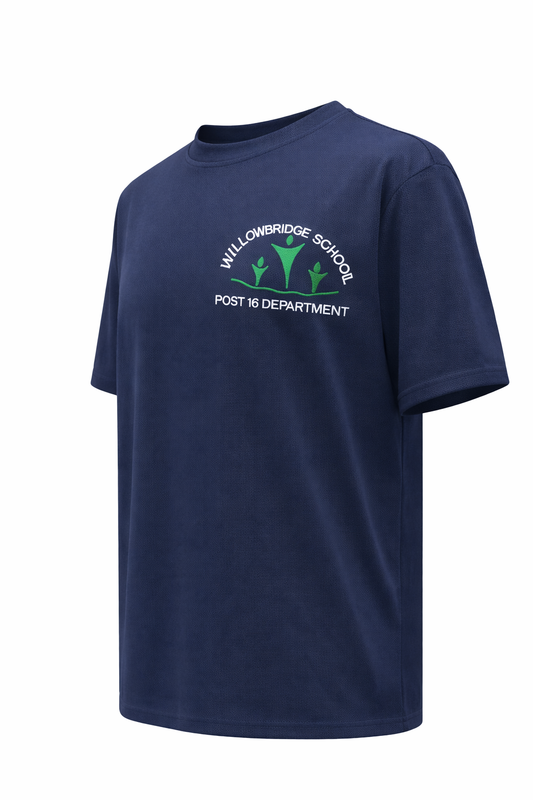 Willowbridge School Post 16 Navy Wicking P.E T Shirt
