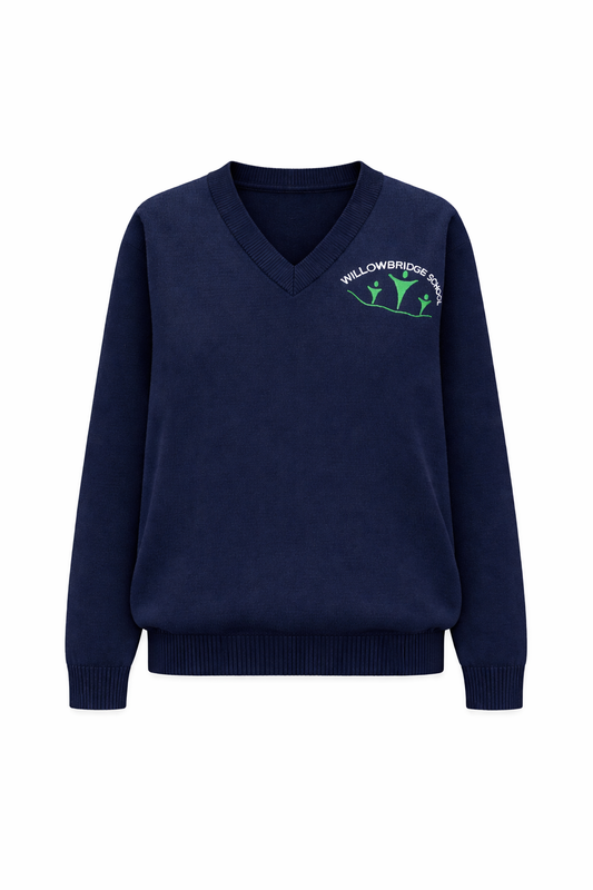 Willowbridge School Senior Knitted V Neck Sweatshirt