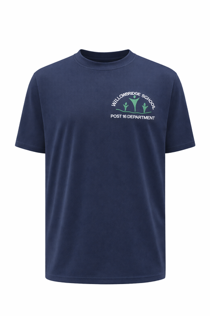 Willowbridge School Post 16 Navy Wicking P.E T Shirt