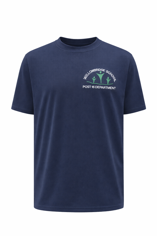 Willowbridge School Post 16 Navy Wicking P.E T Shirt