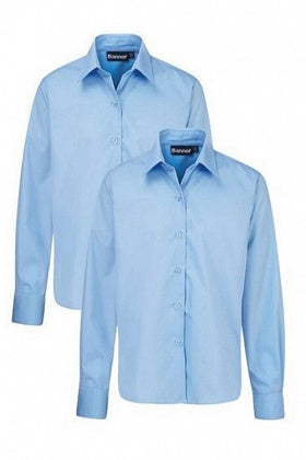 Winterbottom Blue Long Sleeve Blouses 2PK