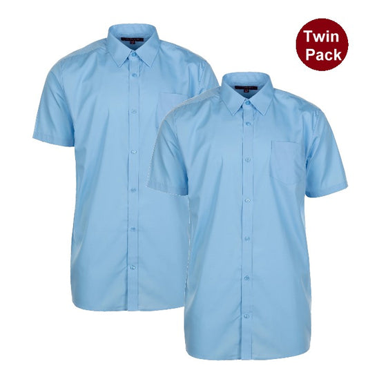 Winterbottom Blue Short Sleeve Shirts 2PK