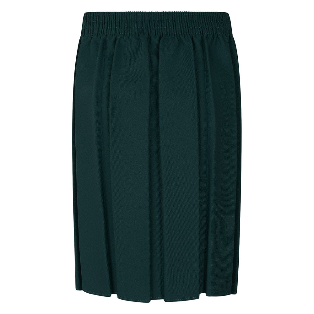 Zeco Box Pleated Skirt Bottle Green