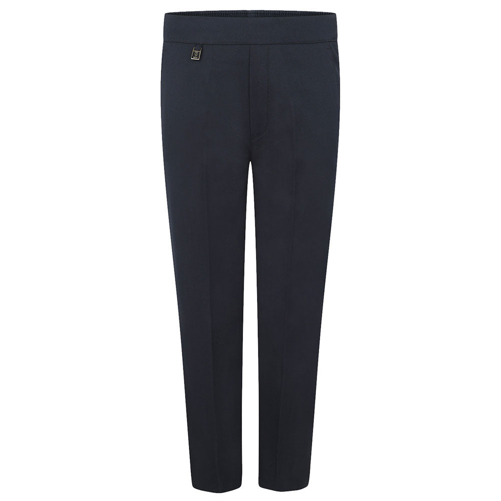 Zeco Half Elastic Pull Up Trousers Navy
