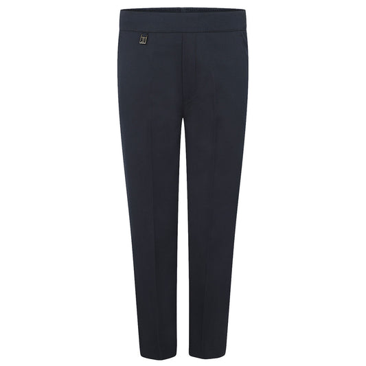 Zeco Half Elastic Pull Up Trousers Navy