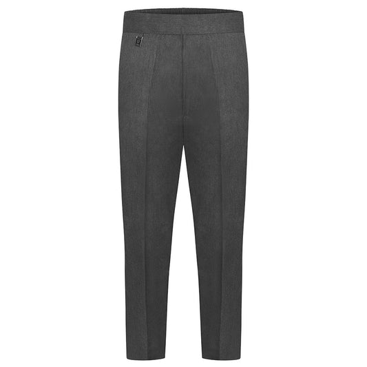 Zeco Half Elastic Pull Up Trousers Grey